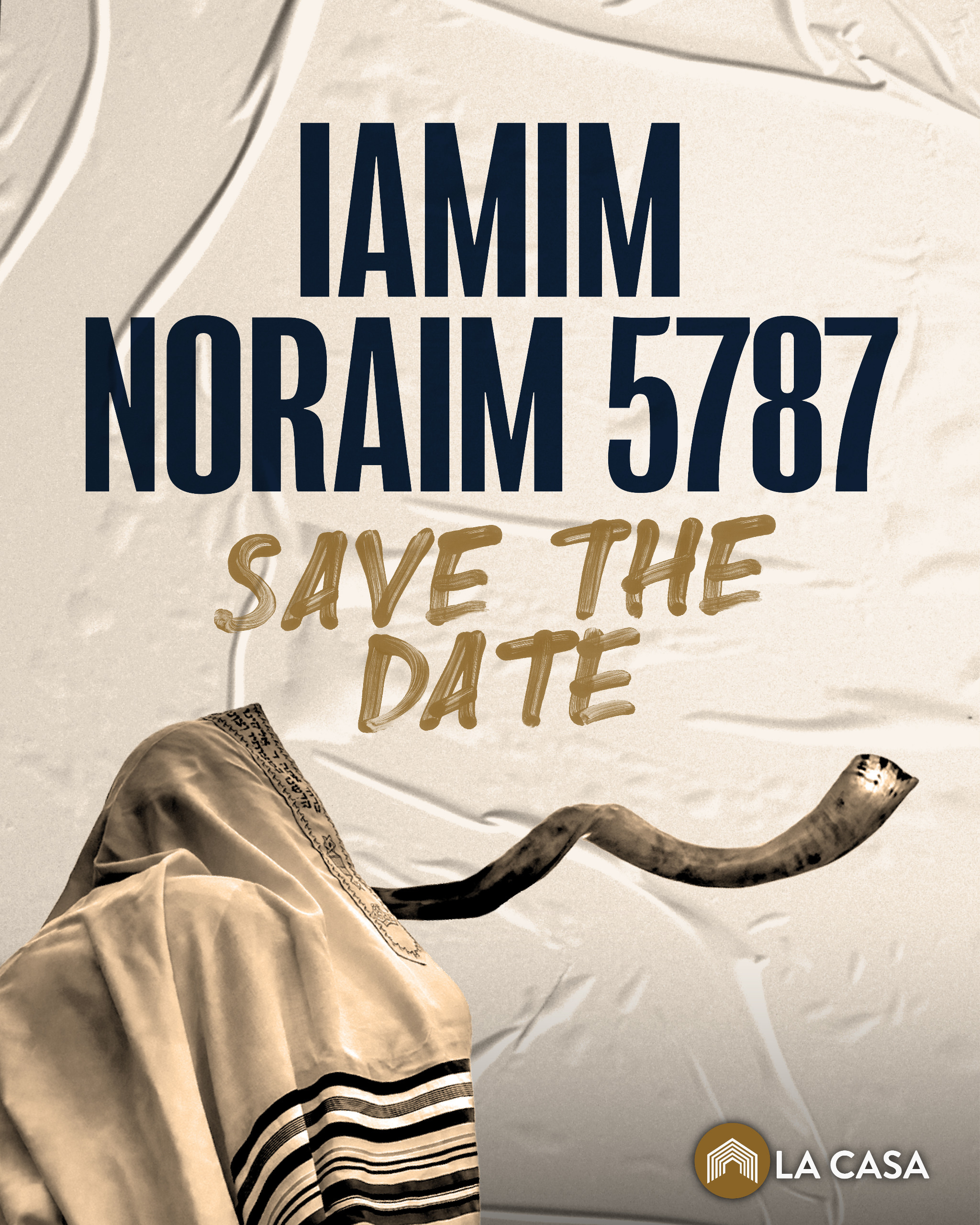 Talit y shofar, imagen de la campaña de Iamim Noraim